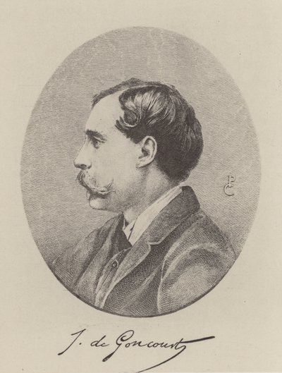 Jules de Goncourt, ranskalainen kirjailija (kaiverrus) tekijältä French School