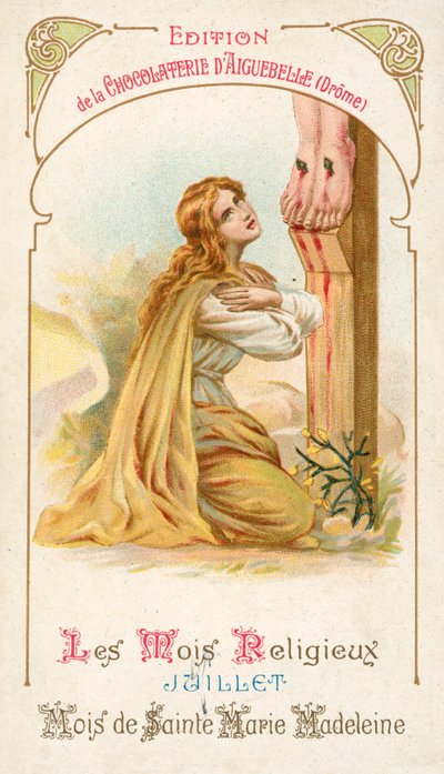 Heinäkuu, Pyhän Maria Magdaleenan kuukausi (chromolitho) tekijältä French School