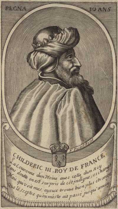 Frankkien kuningas Childeric III tekijältä French School