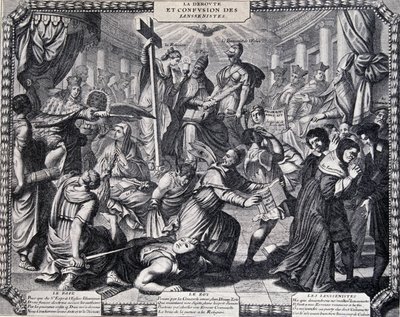 The Rout of the Jansenists - jesuiitojen julkaisema satiirinen almanakka tekijältä French School