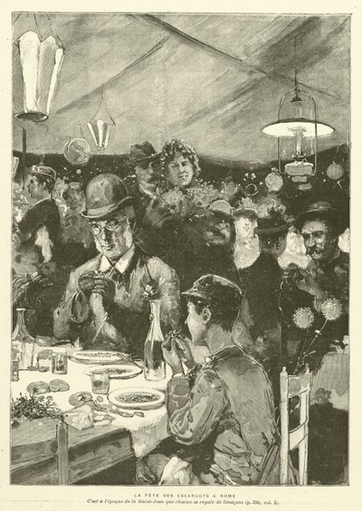 Etanafestivaali Roomassa (kaiverrus) tekijältä French School