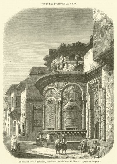 Seby-el-Bedawiehin suihkulähde, Kairo (kaiverrus). tekijältä French School