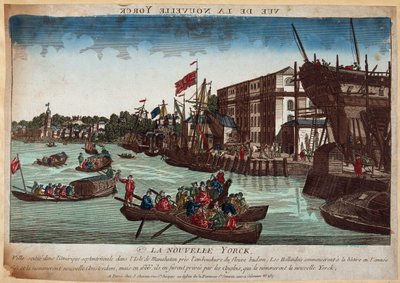 La Nouvelle York, kaiverrus 1700-luvulta tekijältä French School