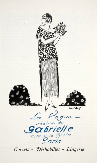Gabriellen luoma La Vogue (stensiiliprintti) tekijältä French School