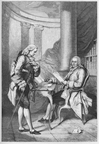 La demission de Turgot 1776 - Ludvig XVI (1754-1793), Ranskan kuningas, ja Anne Robert Jacques Turgot (1727-1781) - Turgot