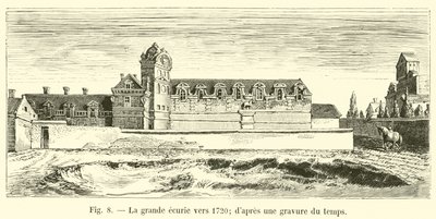 Suuri talli noin 1720; aikaisesta kaiverruksesta tekijältä French School