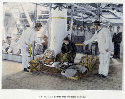 Syötävien elintarvikkeiden kauppias - ""Military album - Navy: Life on board"" tekijältä French School