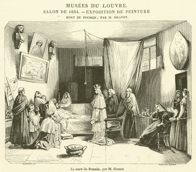Poussinin kuolema (kaiverrus) tekijältä French School