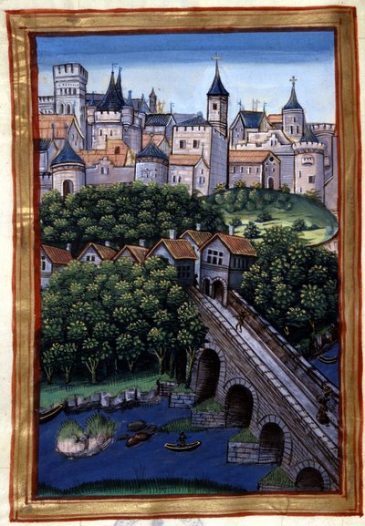 La ville de Lyon - Simphorian-Champierin "" Roman de Palamus, tarina leijonasta" tekijältä French School