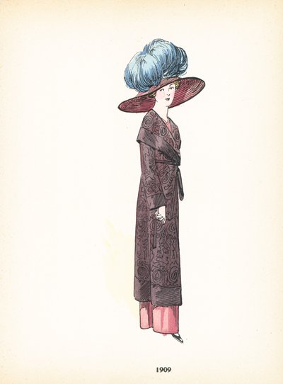 Naisten muoti, 1909 tekijältä French School