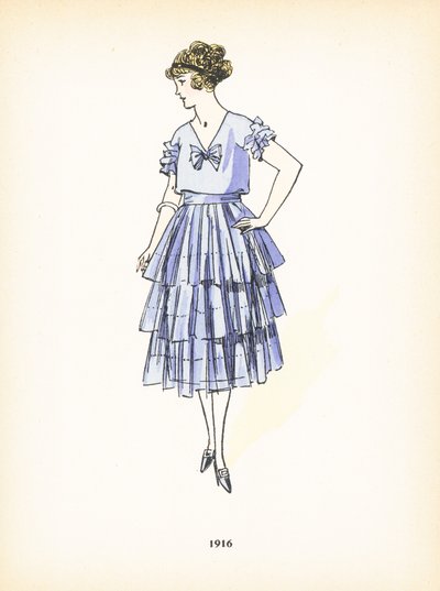 Naisten muoti, 1916 tekijältä French School