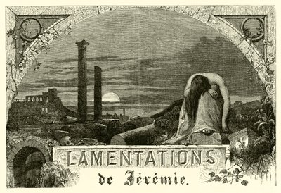 Lamentations de Jeremie (kaiverrus) tekijältä French School