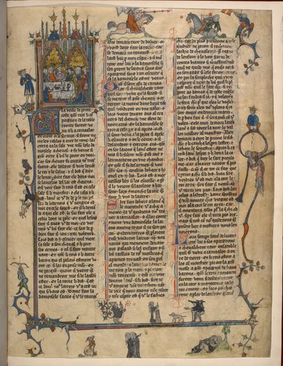 Lancelot-Grail (The Prose Vulgate Cycle), lisää MS 10294/1 f.1dr tekijältä French School