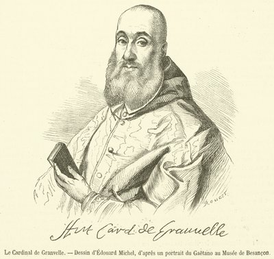 Cardinal de Granvelle (kaiverrus) tekijältä French School