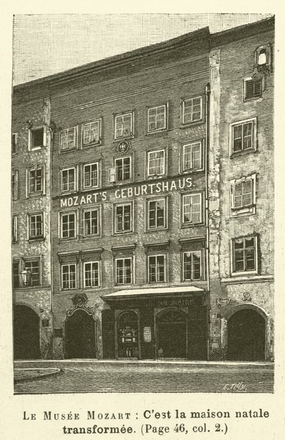 Le Musee Mozart (kaiverrus) tekijältä French School