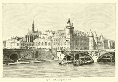Oikeustalo vuonna 1859 tekijältä French School