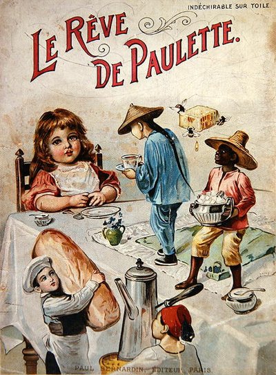 "Le Reve de Paulette", n. 1900 (väri litho) tekijältä French School