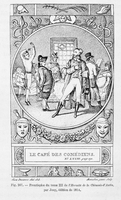 Le cafe des Comediens, Jouyn teoksen "L