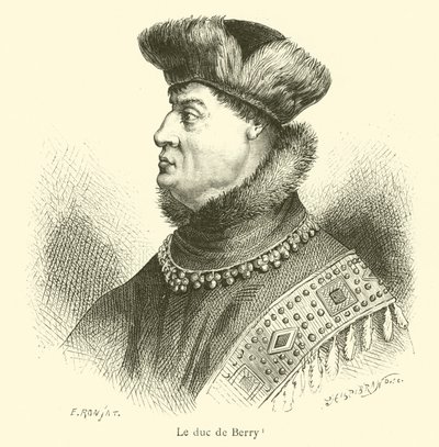 Le duc de Berry (kaiverrus) tekijältä French School