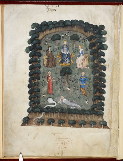 Le songe du vergier, vuosittaisen Évrart de Trémaugonin, Royal MS 19 C IV, f.1v tekijältä French School