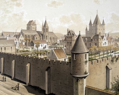 Le temple de Paris et la rue Royale, sd. 1600-luku - "Pariisissa kautta aikojen: le temple et la rue Royale", 1800-luvun loppu tekijältä French School