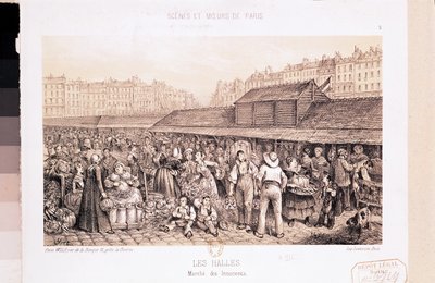 Les Halles, 1855 tekijältä French School
