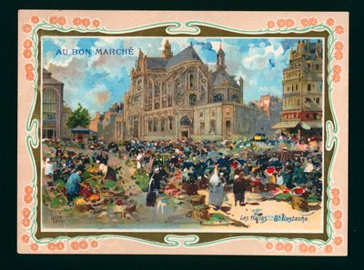 Les Halles ja St Eustachen kirkko, Pariisi (kromoliitti) tekijältä French School