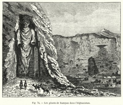 Bamiyan Giants in Afganistan (kaiverrus) tekijältä French School