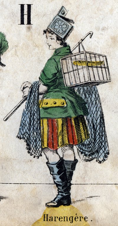 H-kirjain: Silli. Kaiverrus "Alphabet-naamio". Uusi Epinal kuvantaminen. Painatus-litografia Pinot et Sagaire, toimittajat, Epinal, 1800-luvun toinen puoli. Kilpi Ná 491, jossa 25 valaistua kirjainta. Mitat: 40,5 x 28 cm tekijältä French School