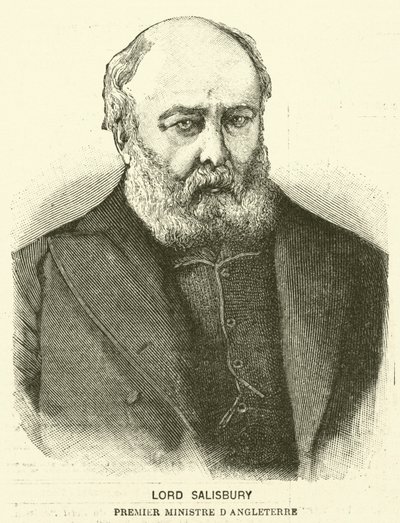 Lord Salisbury, Britannian pääministeri (kaiverrus) tekijältä French School