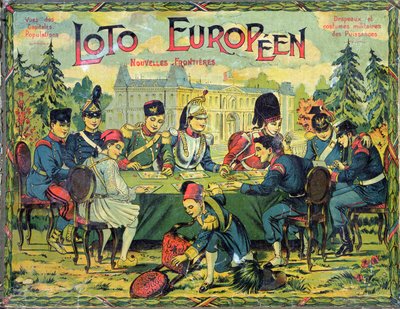 Loto Europeen, ranskalainen versio Lotto-pelistä lapsille, n. 1900 tekijältä French School