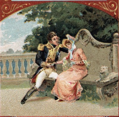 Louis Alexandre (Louis-Alexandre) Berthier (1753-1815), Wagramin prinssi, Madame Viscontin, hänen emäntänsä, kanssa Chateau de Grosbois