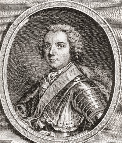 Ludvig, Ranskan Dauphin, 1729 1765. Kuningas Ludvig XV:n ainoa elossa oleva poika. Kohdasta Les Heures Libres, julkaistu 1908. tekijältä French School