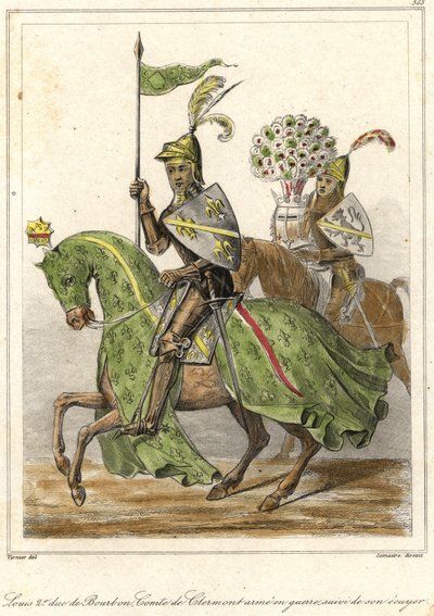 Ludvig II, jota kutsuttiin hyväksi (1337 - 1410), Bourbonin herttua (1356), Clermontin kreivi. tekijältä French School