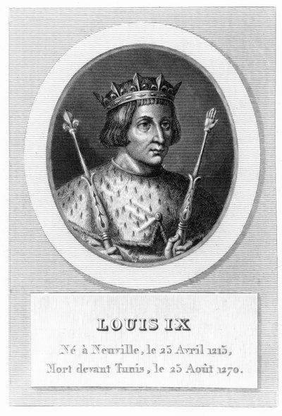 Louis IX (Saint-Louis) (kaiverrus) tekijältä French School