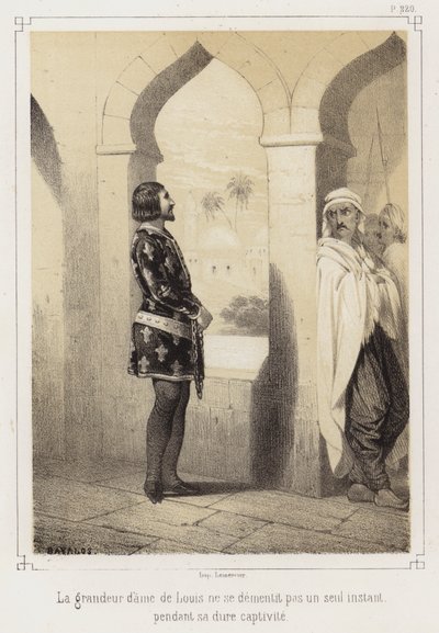 Ludvig IX Ranskan egyptiläisten vankeudessa tekijältä French School