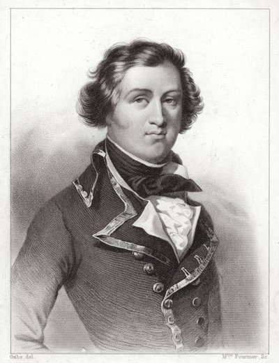 Louis Philippe Orleansista, Chartresin herttua, myöhemmin Ranskan kuningas Louis Philippe I (kaiverrus) tekijältä French School