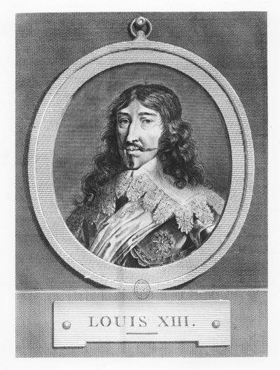 Ludvig XIII, Ranskan kuningas (kaiverrus) tekijältä French School