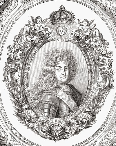 Louis XIV (1638-1715) Louis Blancin (1811-82) "Histoire de la Revolution Francaisesta" tekijältä French School