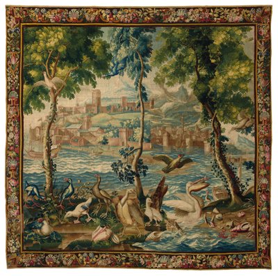 Louis XIV Beauvais "merisatamien" kuvakudos, n. 1700 tekijältä French School