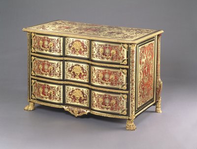 Louis XIV Boulle Commode, n. 1700 (kilpikonnankuori, messinki ja ormolu) (katso myös 220158) tekijältä French School