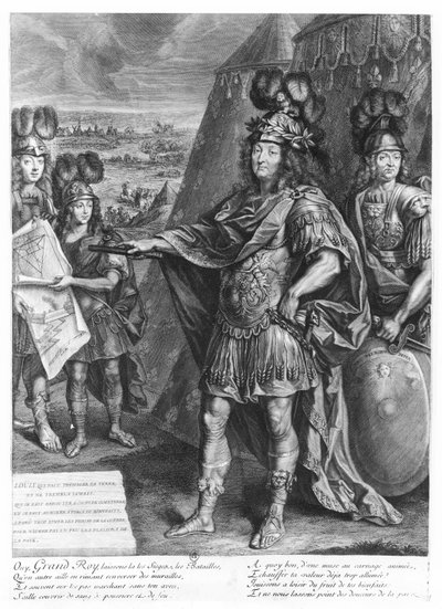 Ludvig XIV käskee vahvistaa rajoja (kaiverrus) tekijältä French School