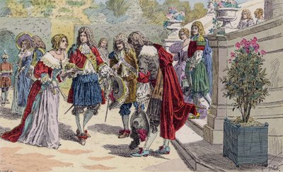 Ranskan Ludvig XIV ja hänen hovinsa Versailles
