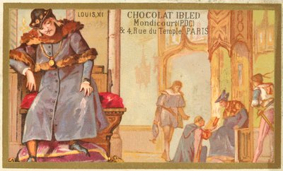 Ludvig XI Ranskan (chromolitho) tekijältä French School