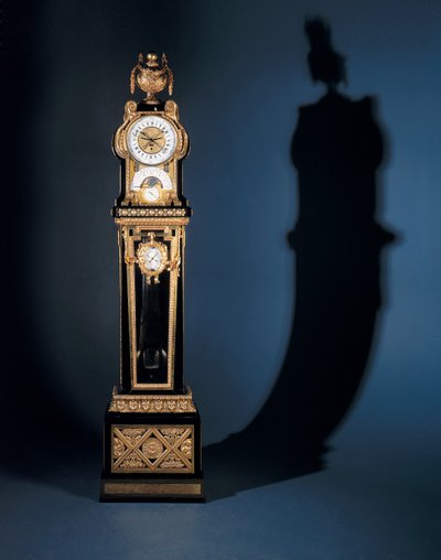 Louis XVI Grande Sonnerie Astronomical Perpetual Calendar Regulateur de Parquet (ormoluihin kiinnitetty eebenpuu) tekijältä French School