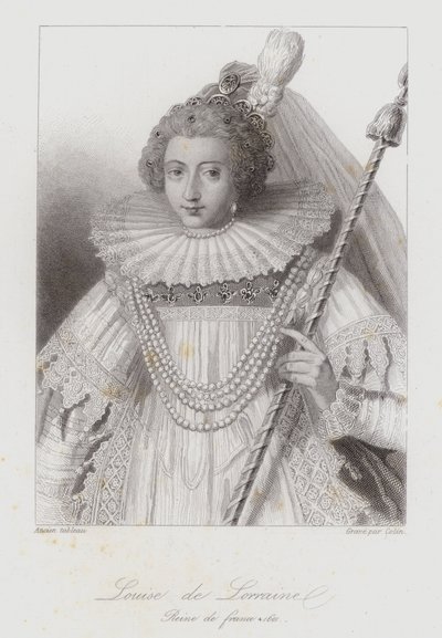 Louise of Lorraine, Ranskan Henrik III:n kuningatar puoliso (kaiverrus) tekijältä French School
