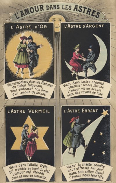 Rakkaus tähdissä (väri litho) tekijältä French School