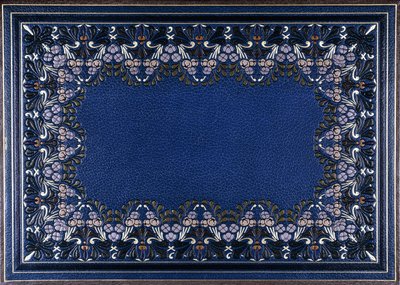 Lower book cover with floral design, 1886 tekijältä French School