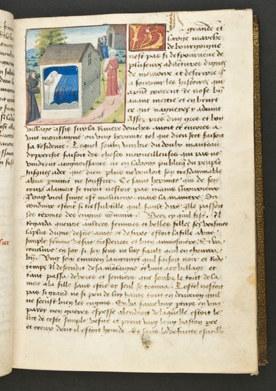 MS Hunter 252 030r sivu sadasta uudesta uutisesta, c.1461-62 tekijältä French School
