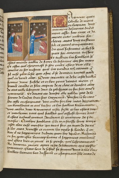 MS Hunter 252 050r sivu sadasta uudesta uutisesta, c.1461-62 tekijältä French School
